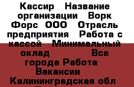 Кассир › Название организации ­ Ворк Форс, ООО › Отрасль предприятия ­ Работа с кассой › Минимальный оклад ­ 28 000 - Все города Работа » Вакансии   . Калининградская обл.,Приморск г.